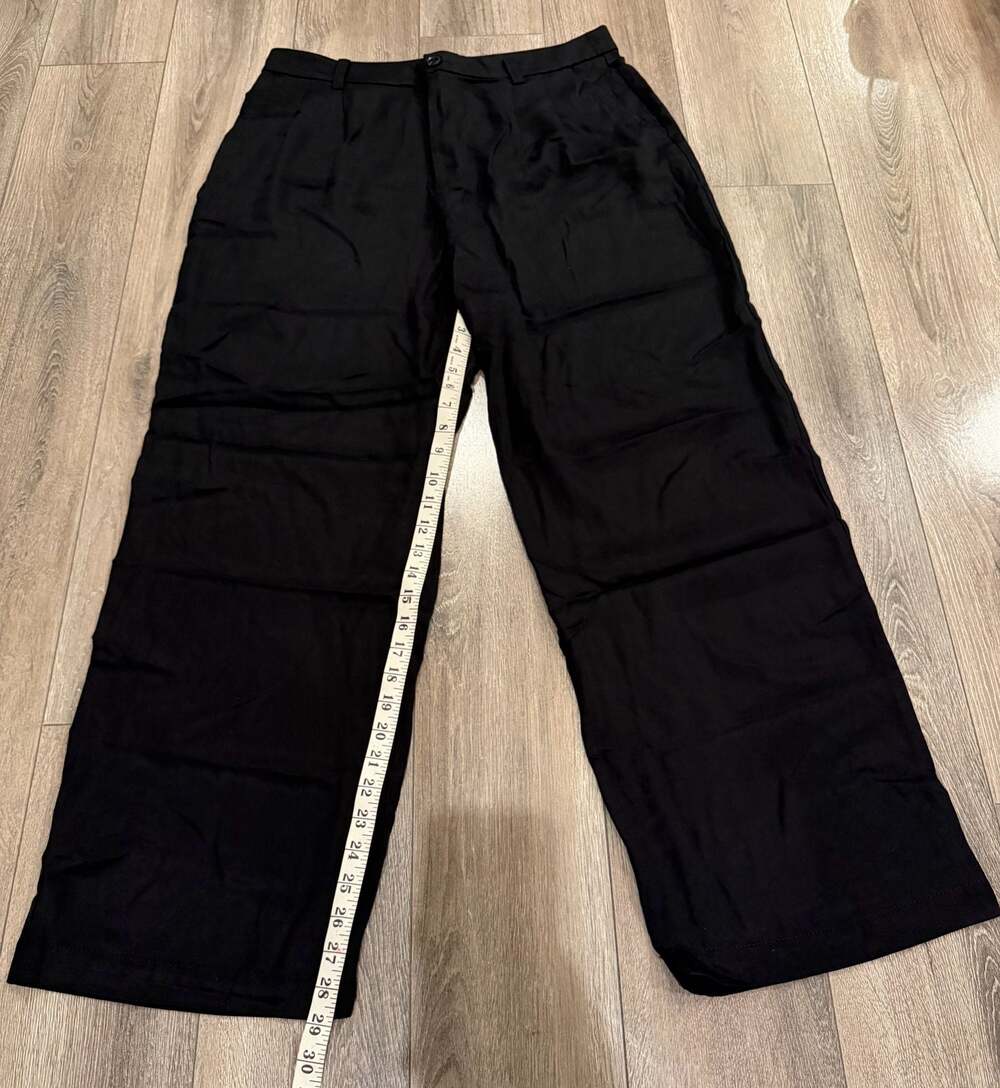 LOFT Women's Black Wide Leg Dress Pants, Size 12